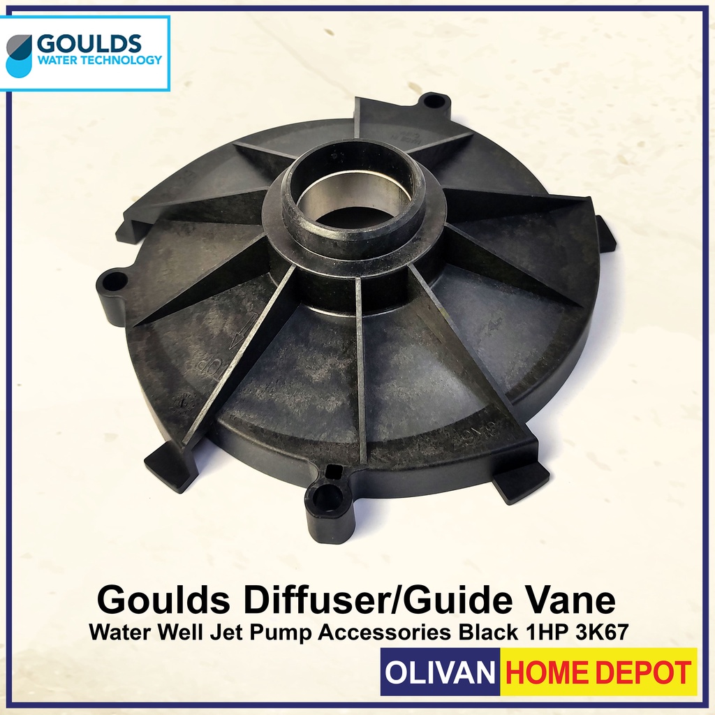 GOULDS Diffuser/Guide Vane Water Well Jet Pump Accessories Black 1HP