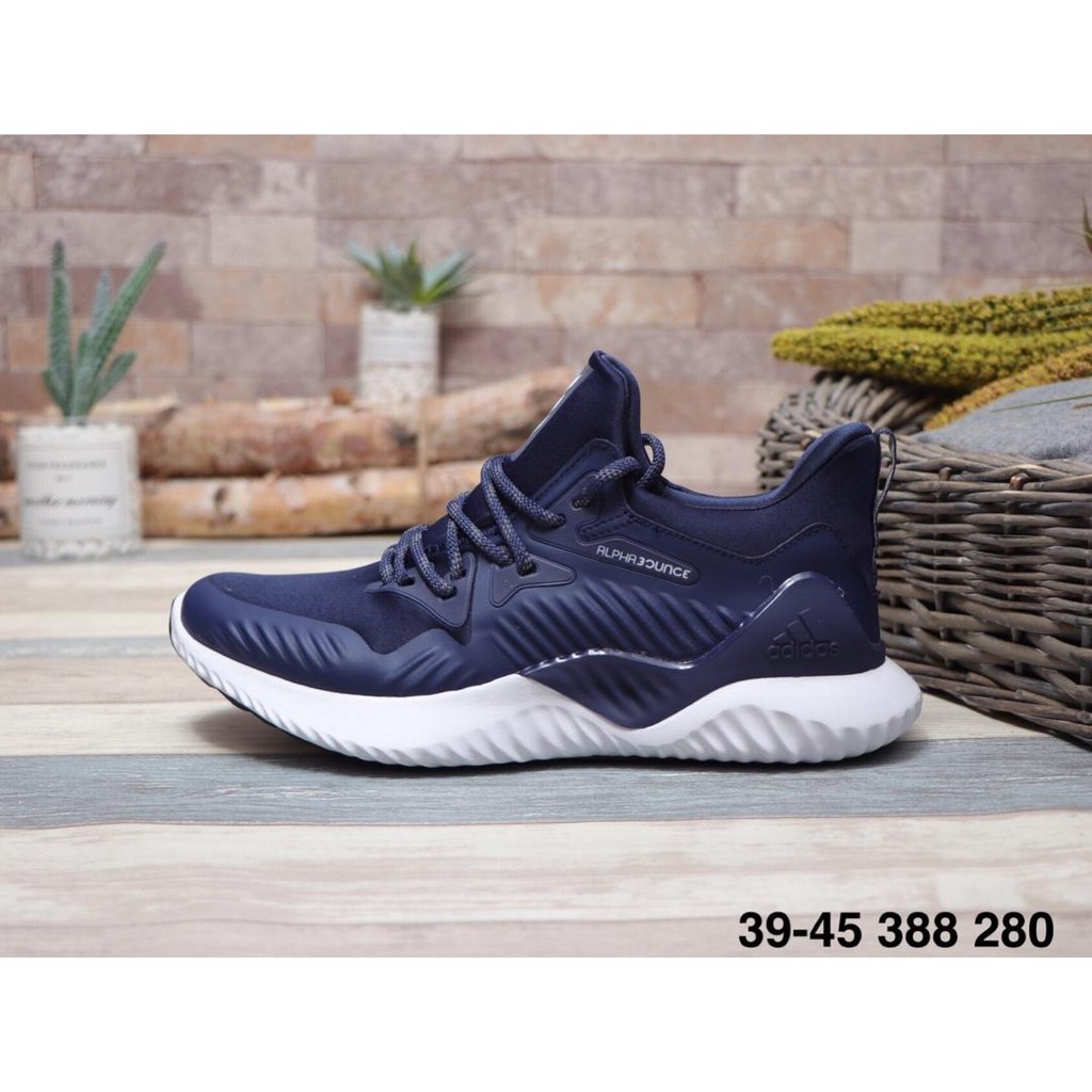 Adidas Alphabounce Beyond Men Sports Running Shoes Blue Shopee Philippines