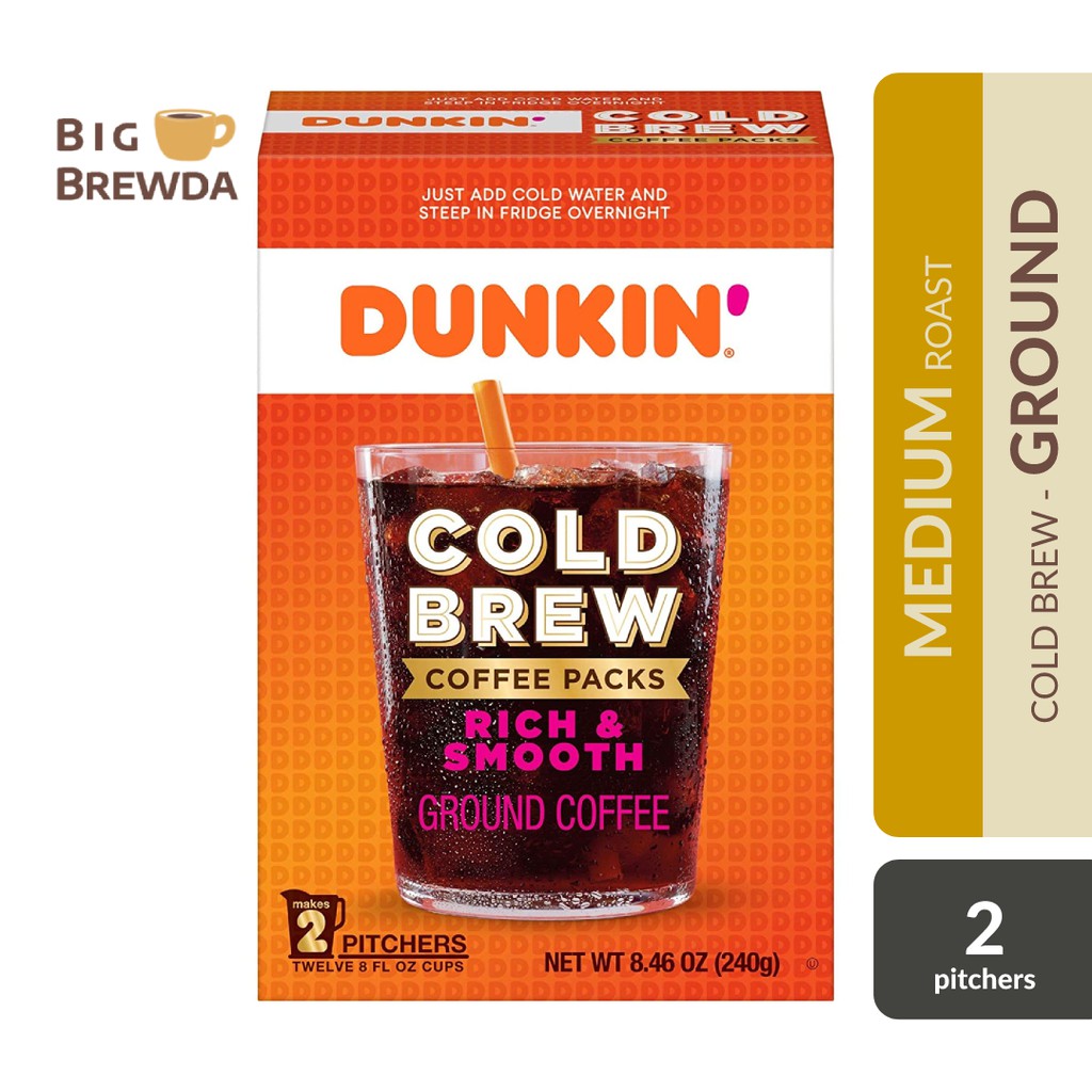 Dunkin Cold Brew Coffee Packs 2 Pitchers 12 Cups Shopee Philippines