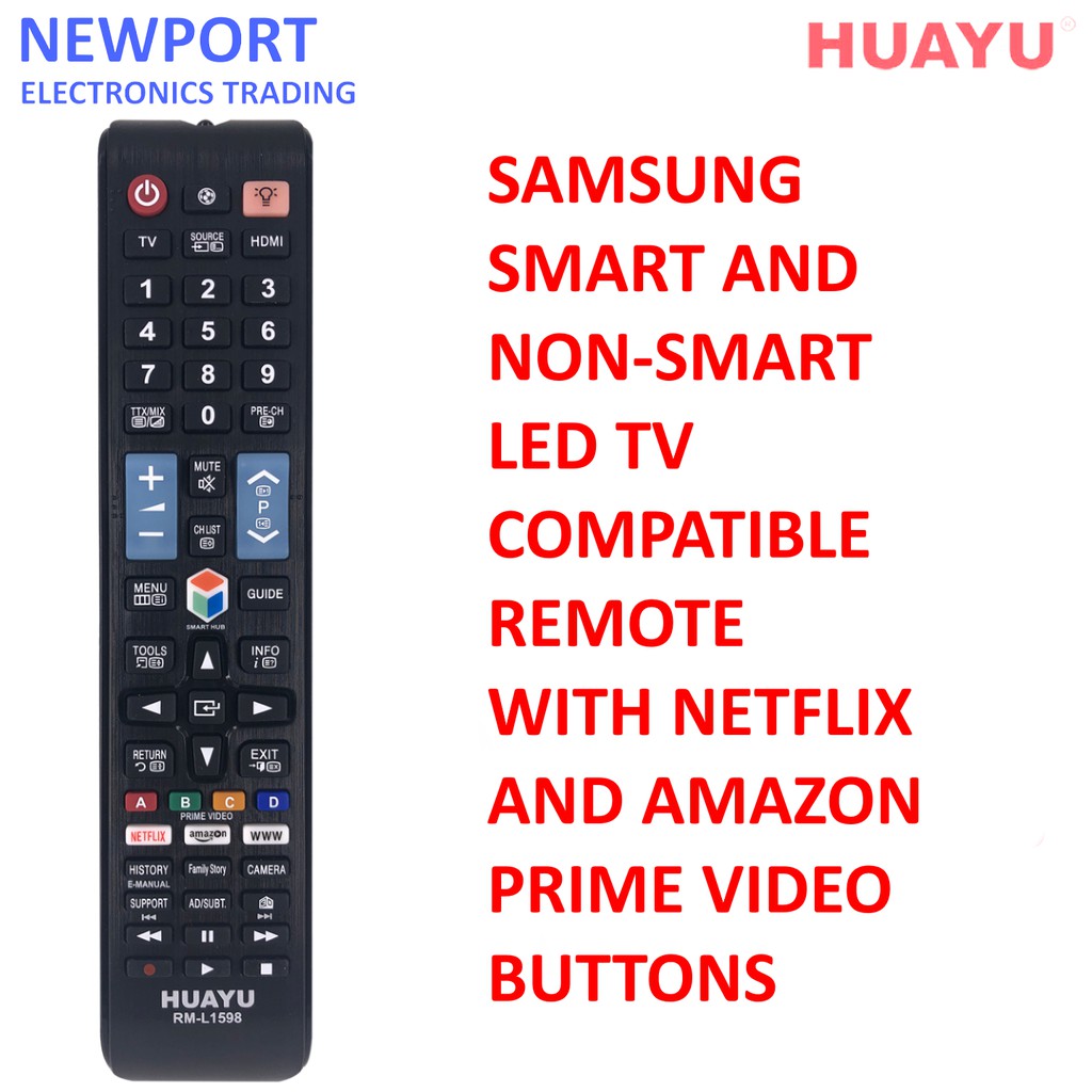 remote samsung netflix smart prime buttons control shopee huayu rm philippines compatible