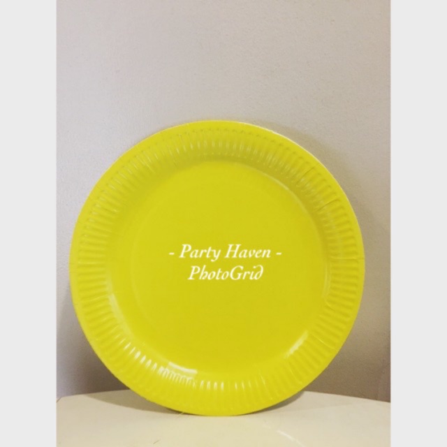 Plain yellow paper plate (10!pcs) Shopee Philippines