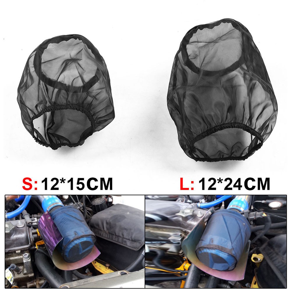 ★Universal Car Cone Air Filter Protective Cover Waterproof Oilproof Dustproof for High Flow Air