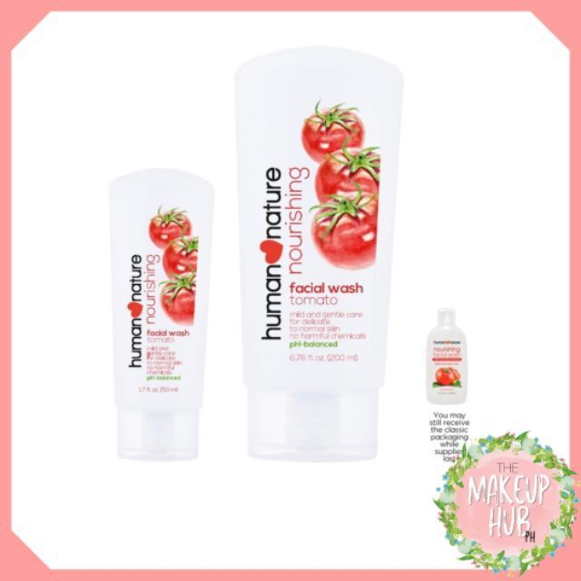human heart nature nourishing facial wash