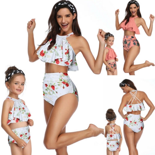 kids high waisted bikini