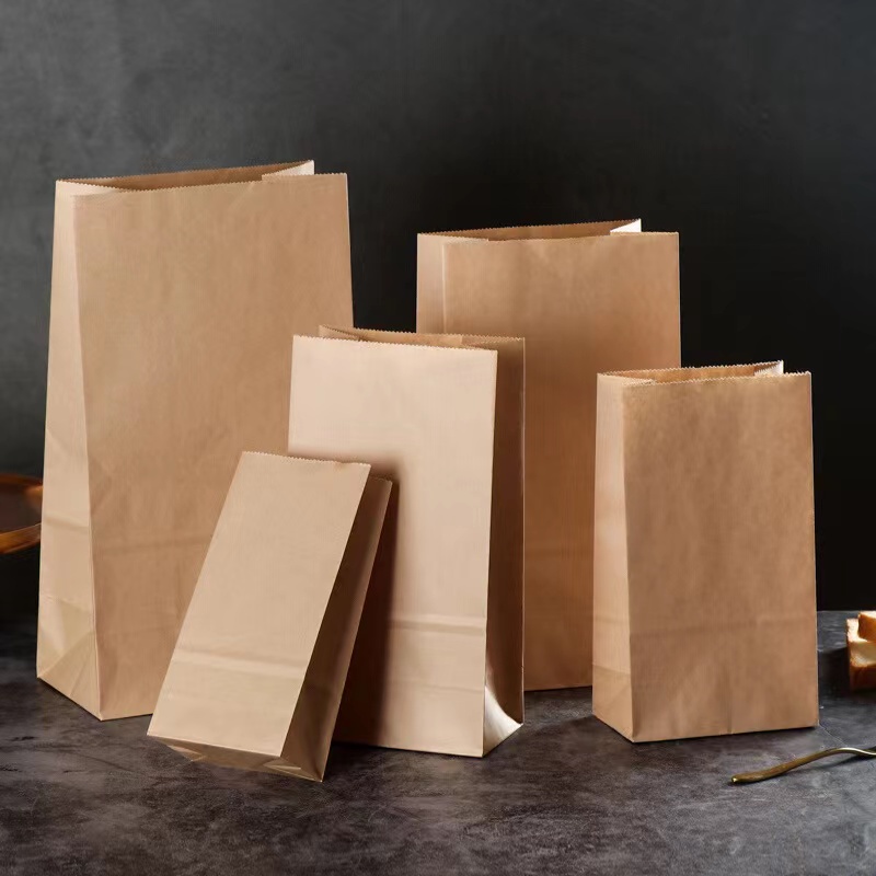 50pcs Brown paper bag Plain Food bag Gift bags Shopee Philippines