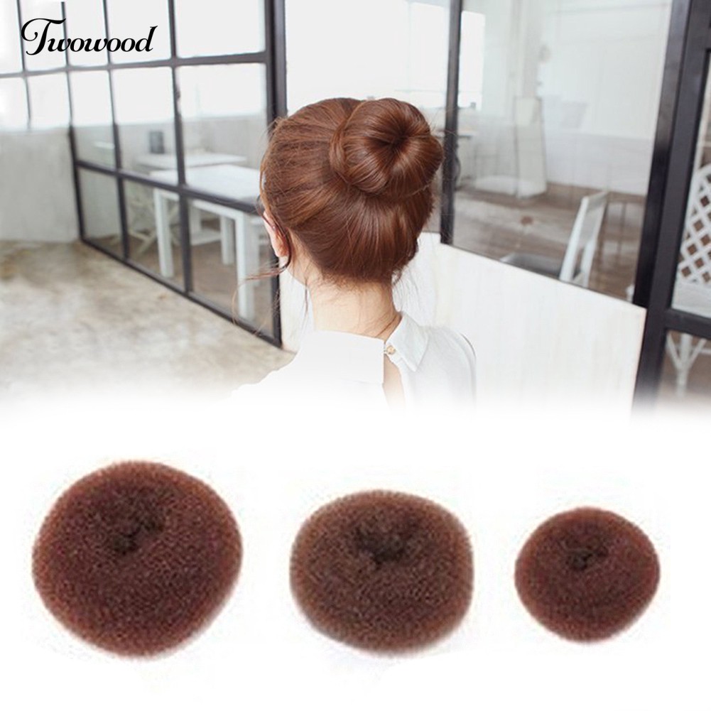 Lovely Hair Circle Rope Fluffy Donut Bun Maker Braider Headwear