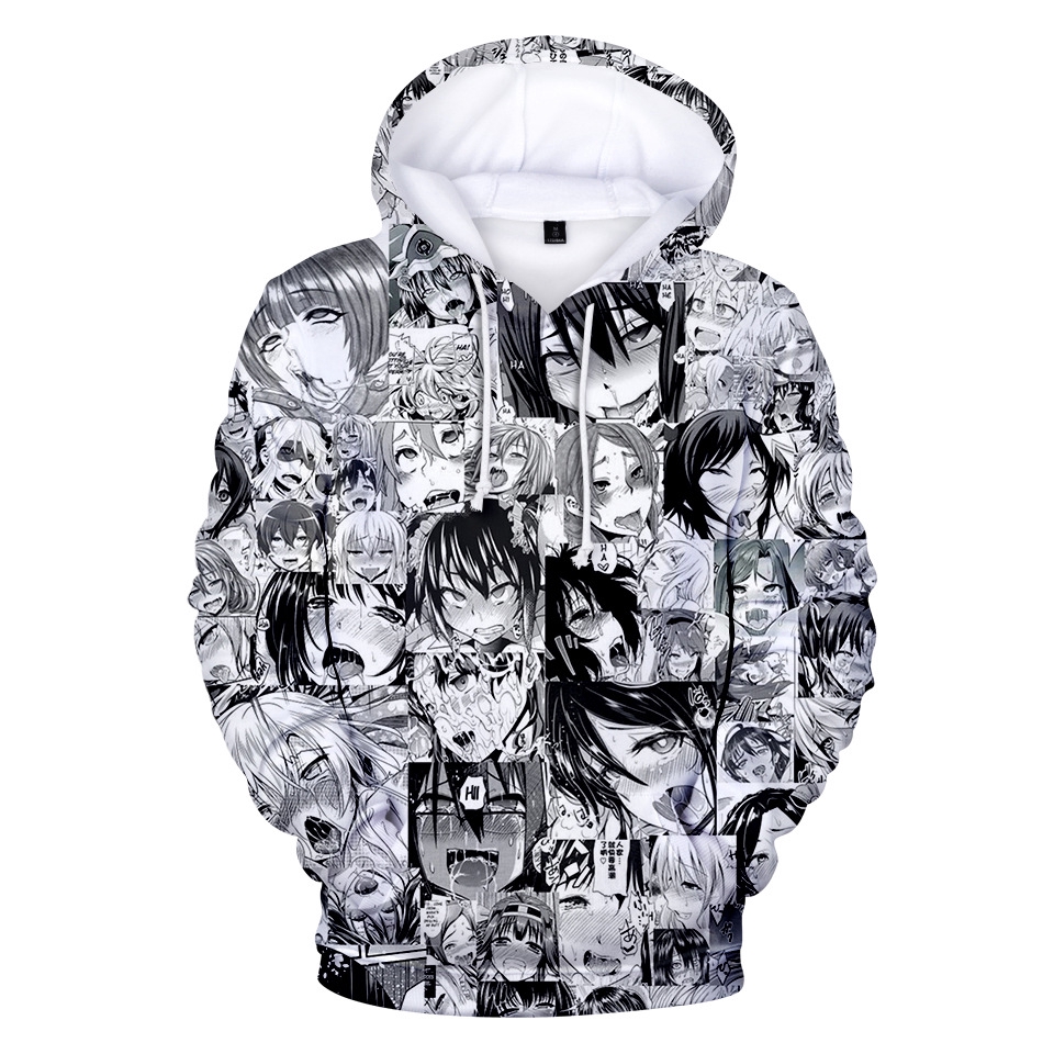 anime printed hoodies