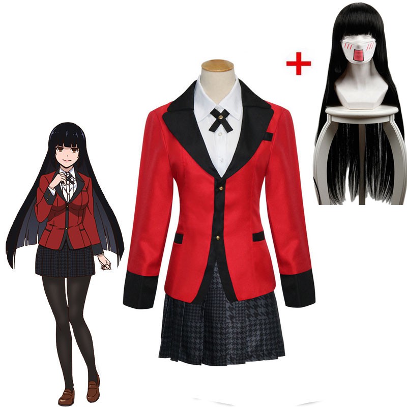 18 Hot Anime Kakegurui Cosplay Costumes Yumeko Jabami Japanese School Girls Cool Uniform Hallowe Shopee Philippines