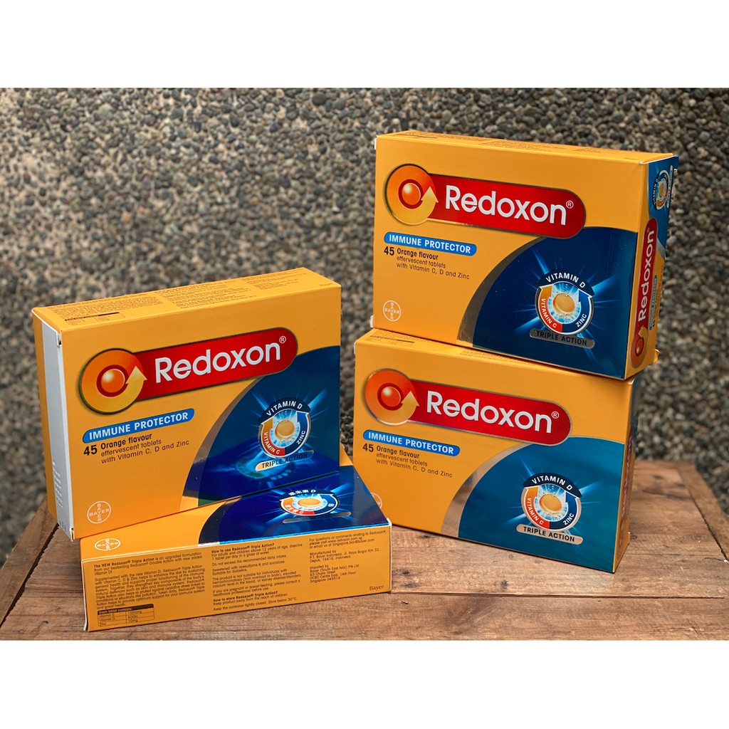 Redoxon Triple Action Immune Protector Box Of 15pcs Or 45pcs Shopee Philippines