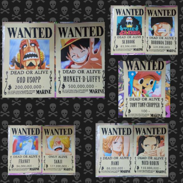 One Piece Luffy Wanted Poster New World