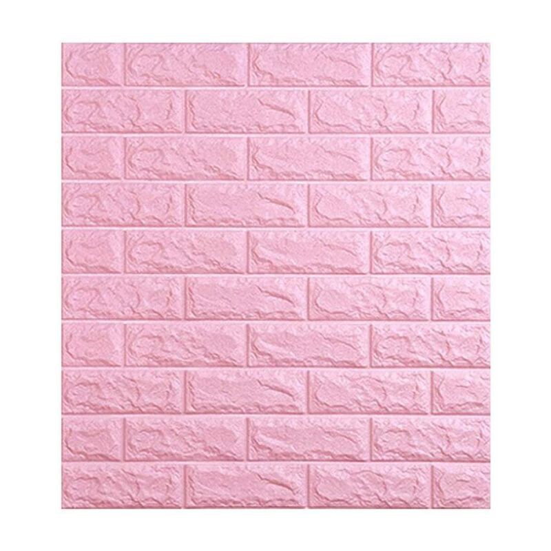 foam bricks wallpaper sticker baby pink | Shopee Philippines