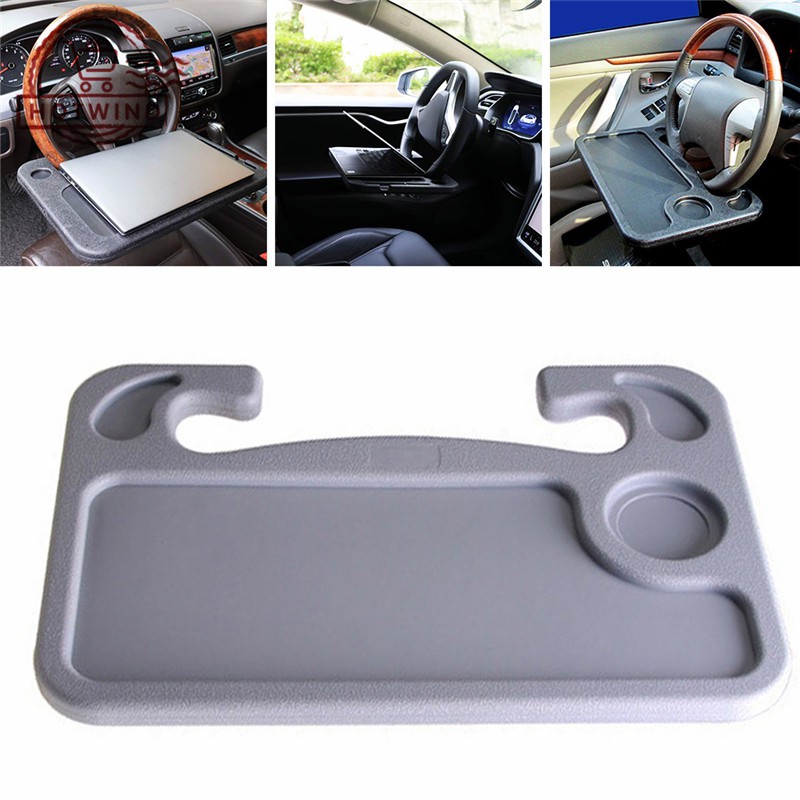 Laptop Steering Wheel Desk Auto Car Computer Mount Holder Eating