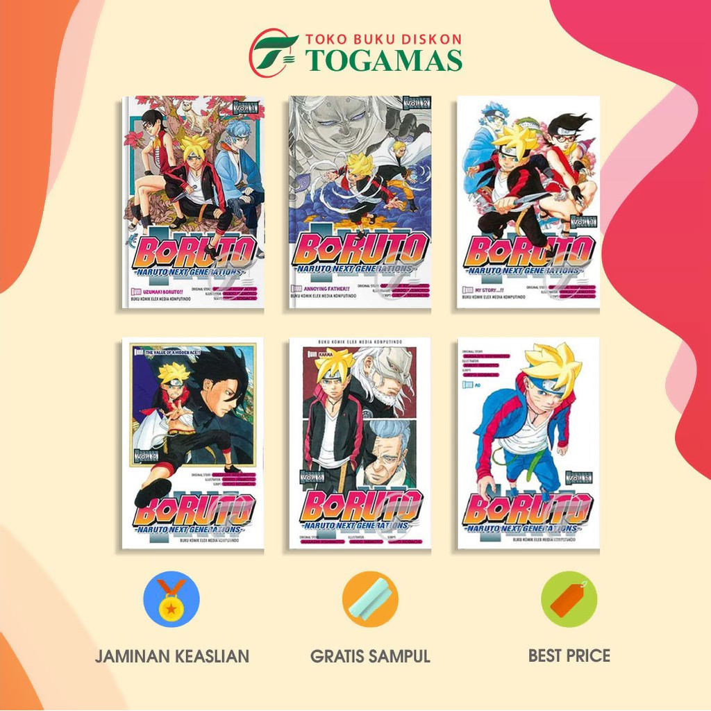 Boruto Comics Volume 1 6 Naruto Next Generations Shopee Philippines