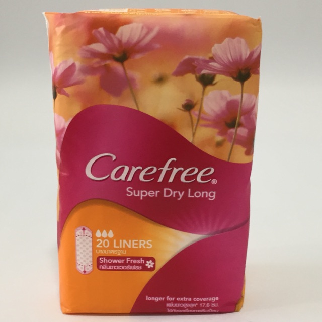 Carefree Super Dry Long Panty Liners 20 Shopee Philippines