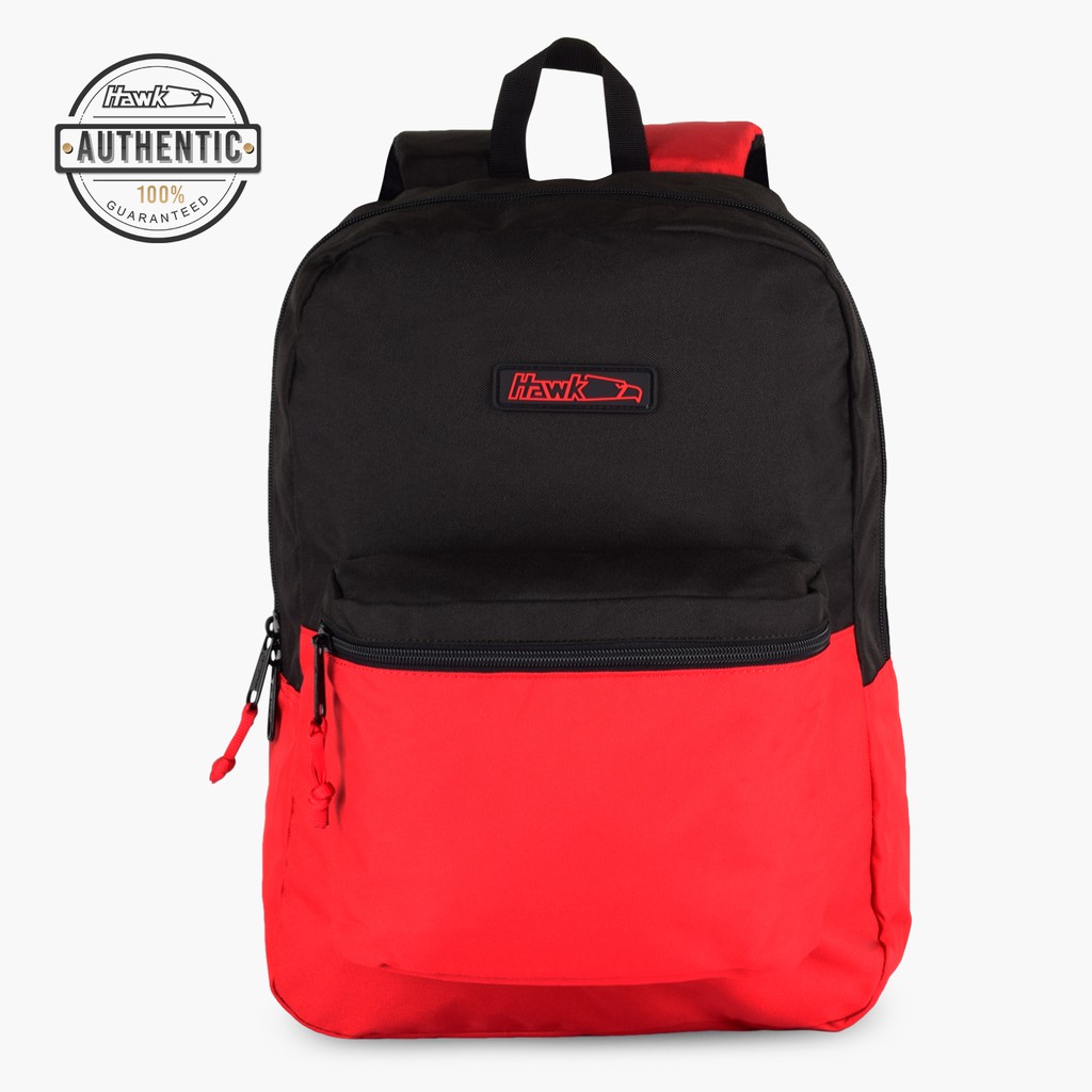 Hawk 4897 Backpack (Black/Red) | Shopee Philippines