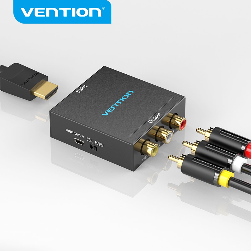 Vention HDMI to AV Converter RCA CVBS L/R Video Adapter 1080P With Mini