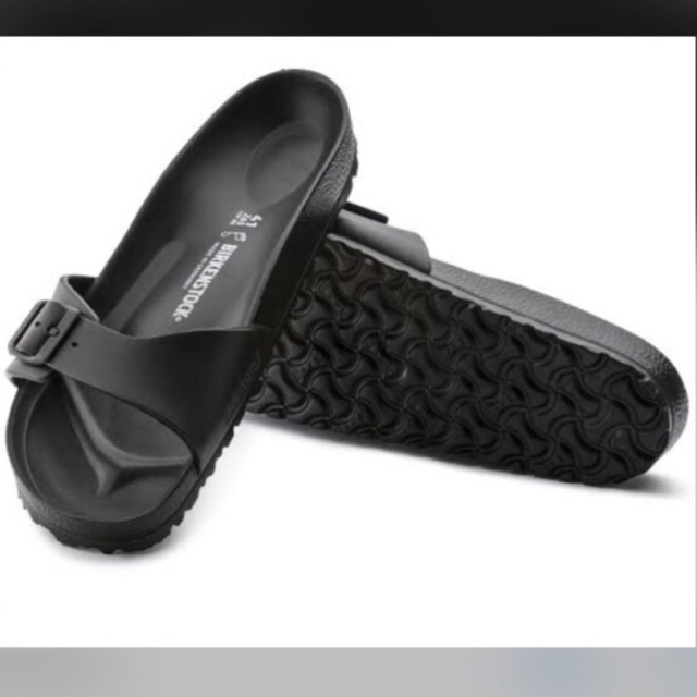 black rubber birkenstocks