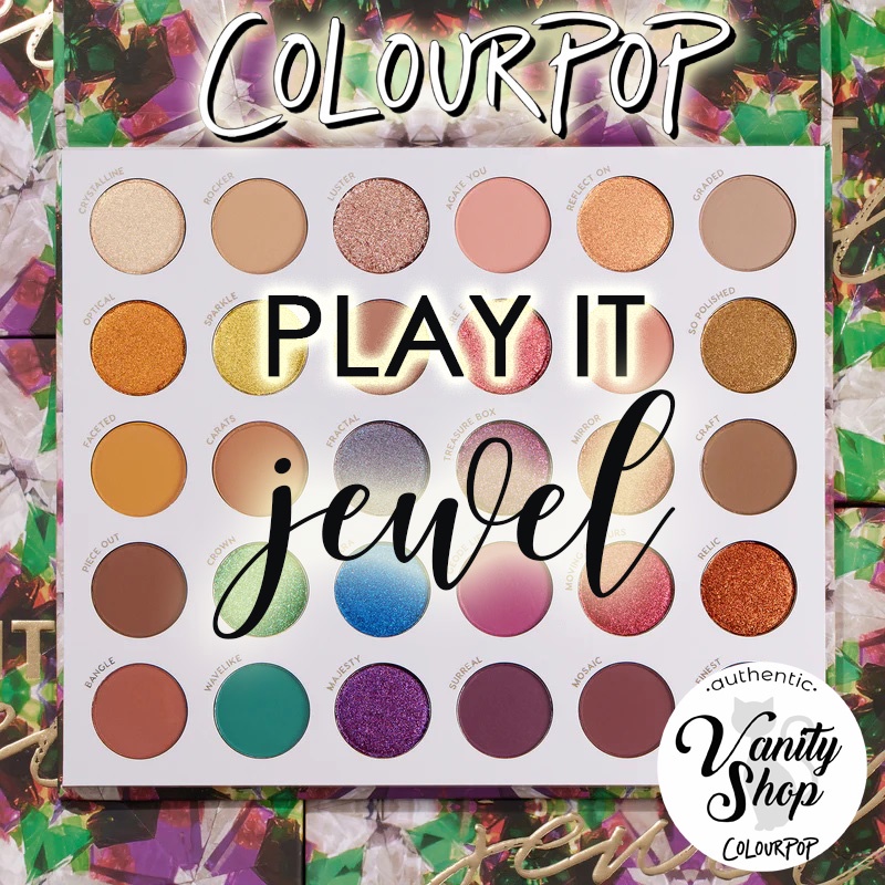 Colourpop Play It Jewel Eyehsadow Palette Authentic On Hand Shopee