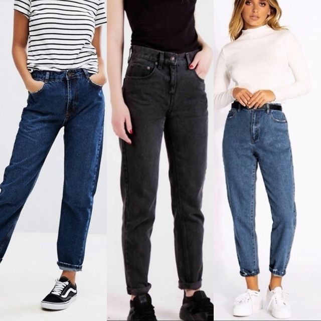 bershka vintage denim mom jeans