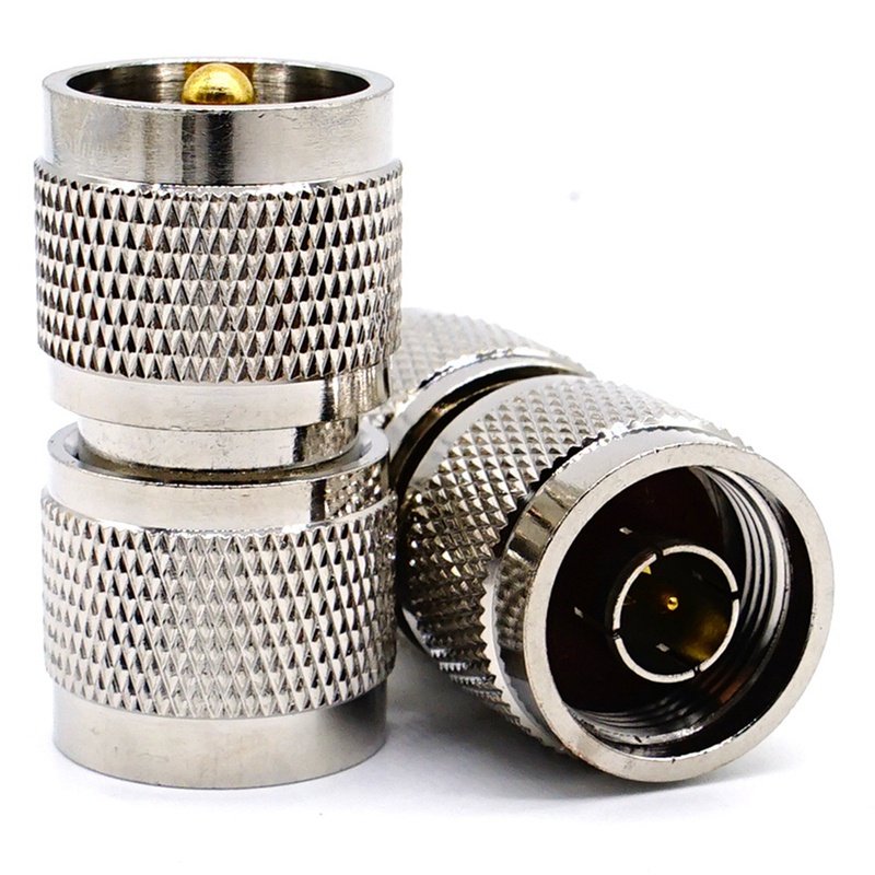 2PCS N Male to UHF Male PL-259 PL259 Connector RF Coaxial Adapter