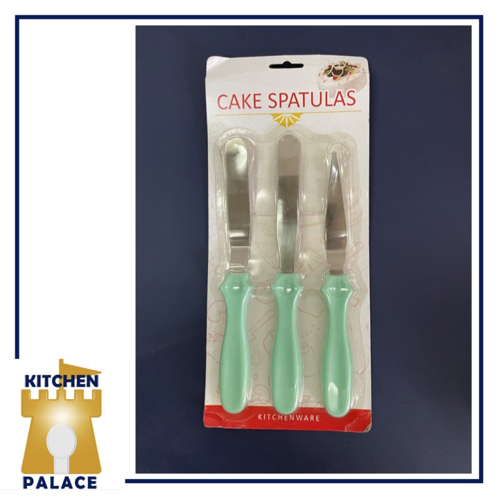 3 piece Cake Spatulas Plastic handle Shopee Philippines