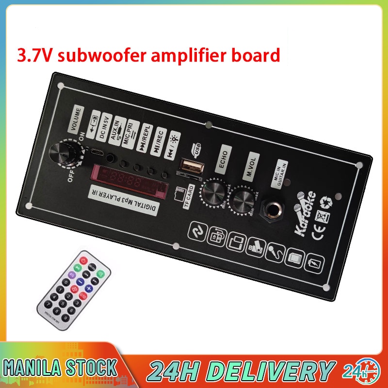 Car 3.7V Subwoofer High Power HiFi Bass Bluetooth Amplifier Board Shopee Philippines