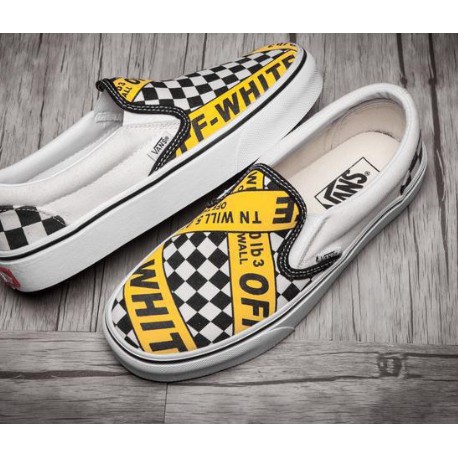 vans off white checkered