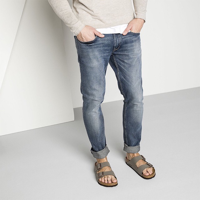 mens grey birkenstocks