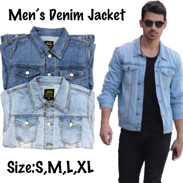 denim jacket no collar mens