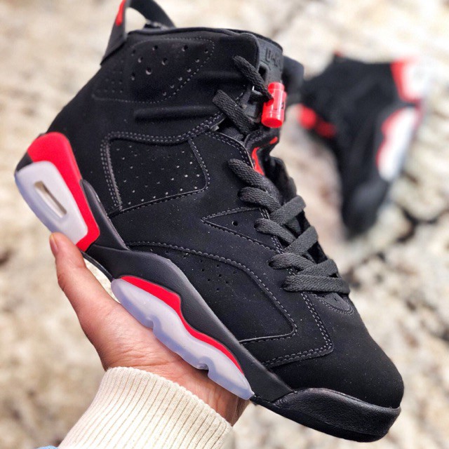 jordan 6 black and red