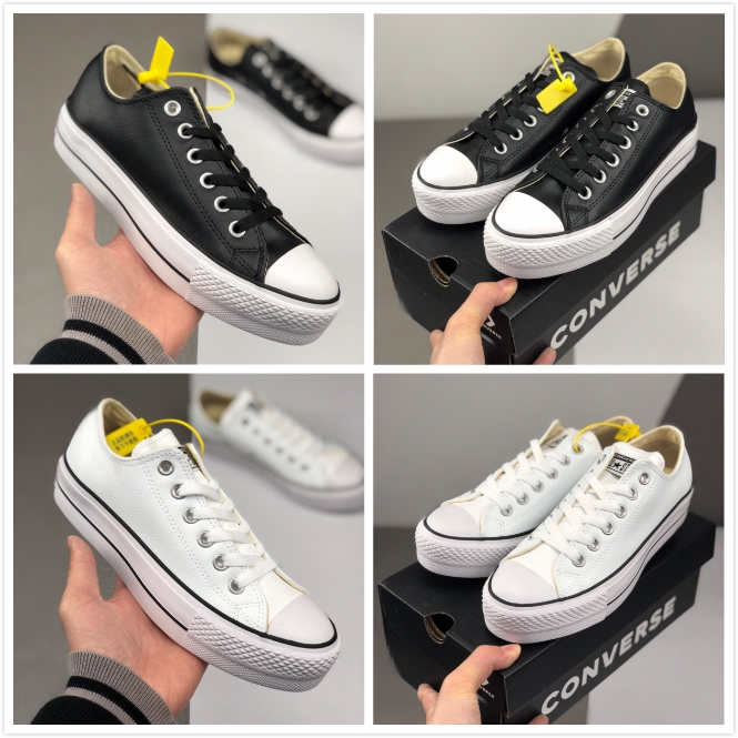 converse leather skate shoes