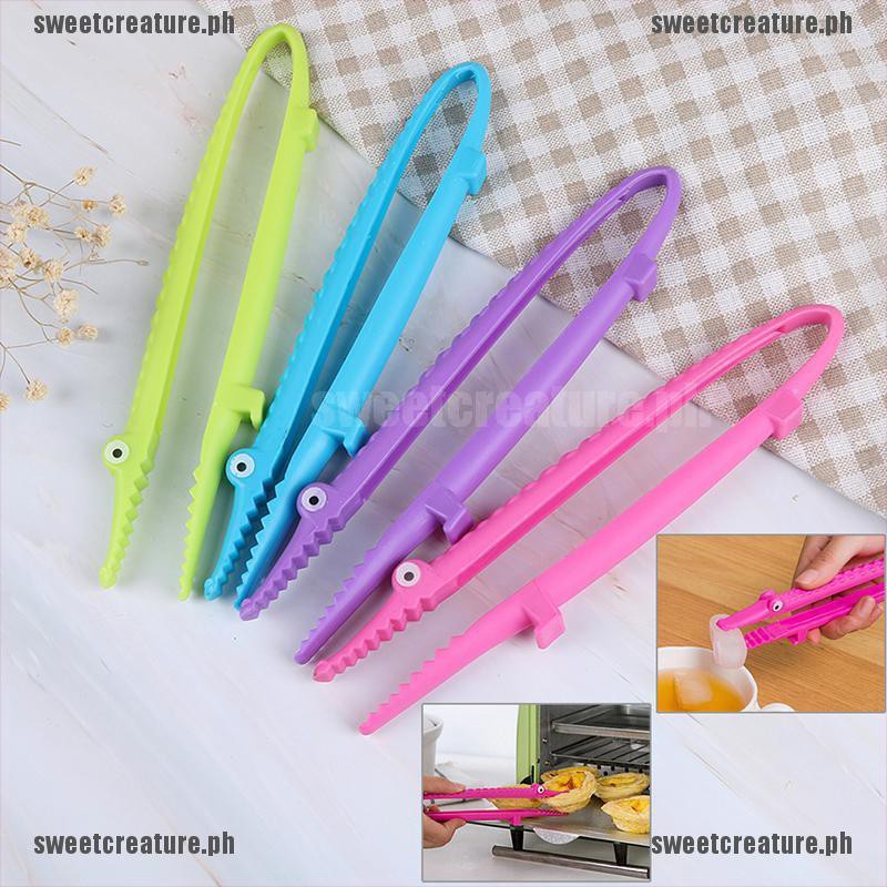 Kitchen Food Thongs Bread BBQ Grill Steak Bacon Salad Clip Cooking Serving Clamp