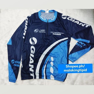 Fitness Equipment Fitness Giant Cycling Long Sleeve Half Zip 3 Pockets Dri Fit Shopee Philippines