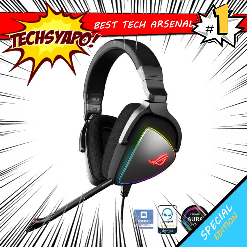 Cuffie Gaming ASUS ROG Delta RGB - Con DAC ESS, USB-C, Per PC E Console - Foto 5