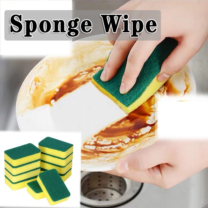 10PCS High Density Sponge Wipe / Decontamination Doublesided Cleaning