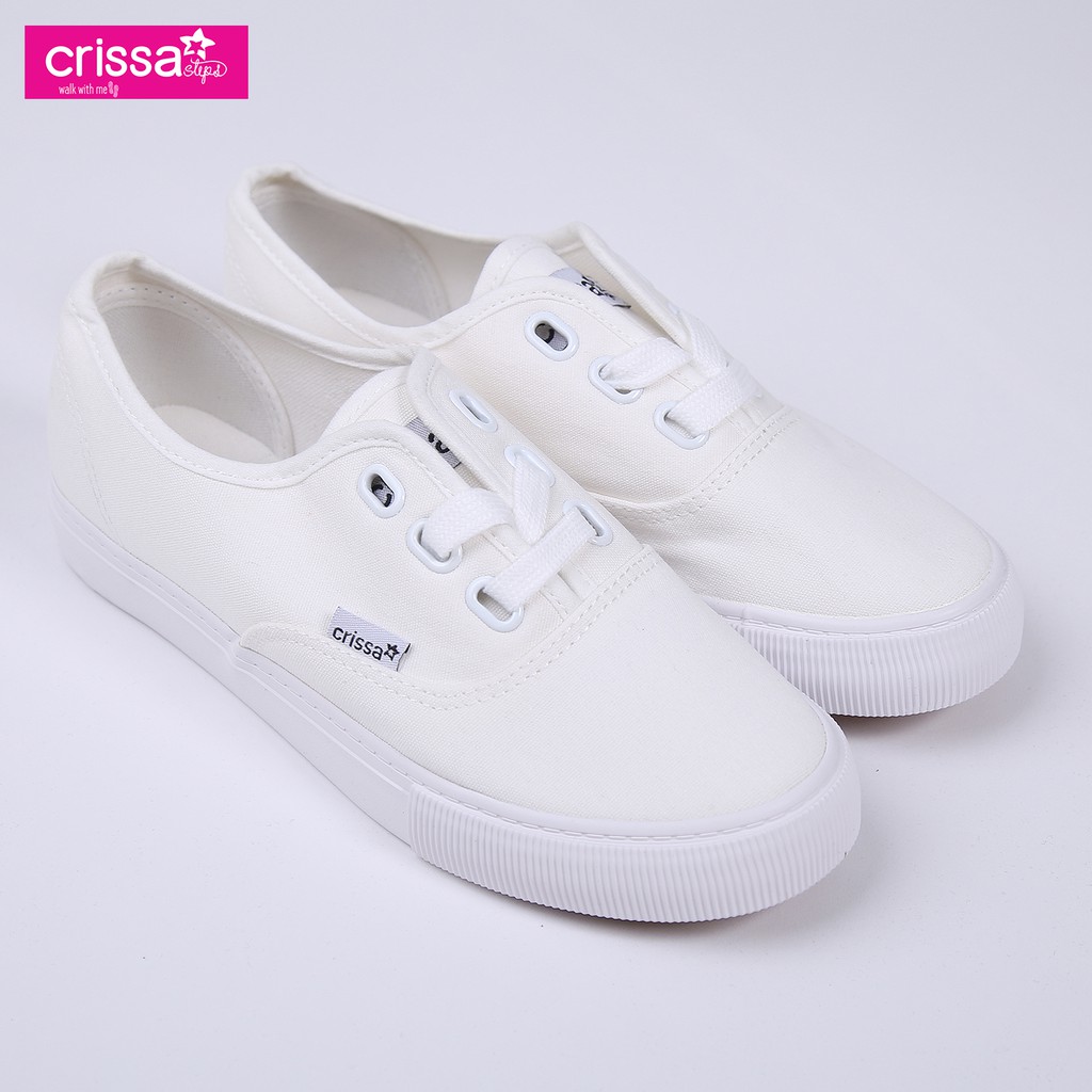 Crissa Steps Ladies Lace Up Shoes CSC06-0623 (White) | Shopee Philippines