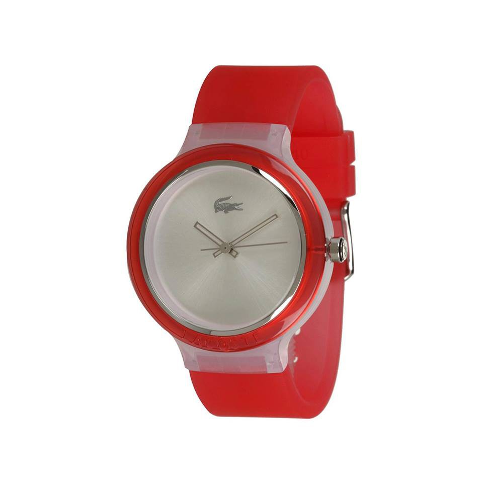 lacoste red watch