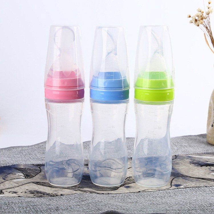 Food Cereal Feeder Nipple Milk Feeding Bottle With Spoon Shopee