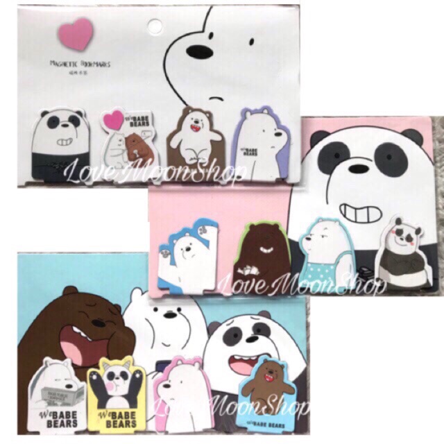 We Bare Bears Magnetic Bookmark | Shopee Philippines