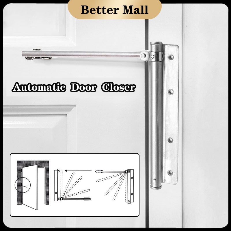 Stainless Steel Automatic Door Closer Silent Self-closing Door Closer 