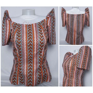 Modern Filipiniana Mindanao- inspired, Ethnic Printed Blouse and / or ...