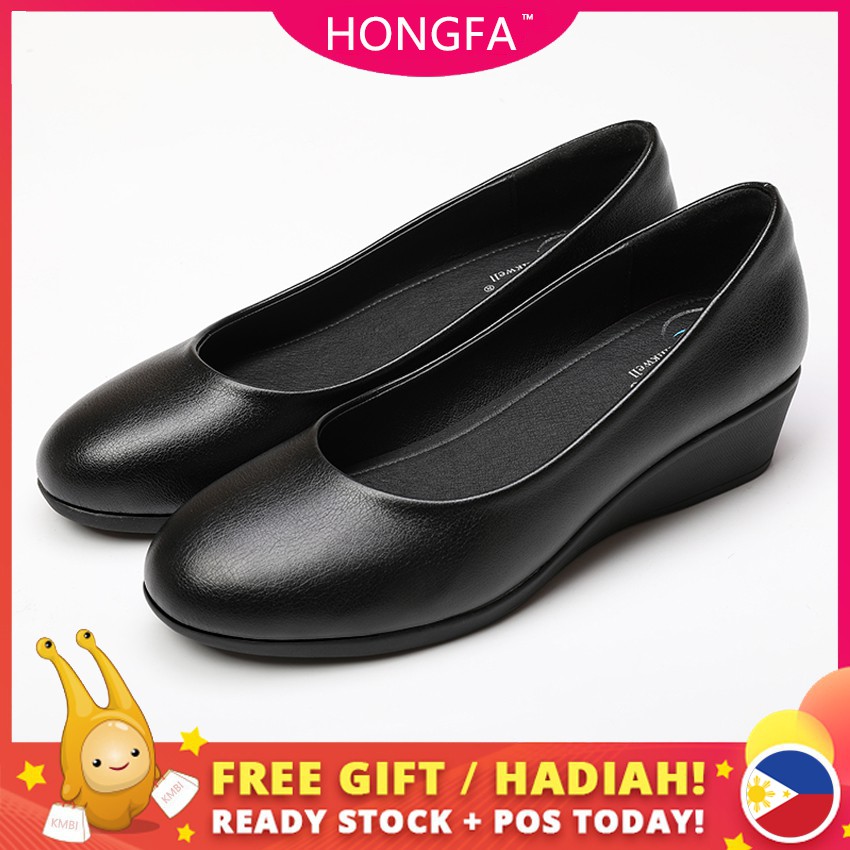 Shuta Women's black shoes Office school cod hf619L | Shopee Philippines