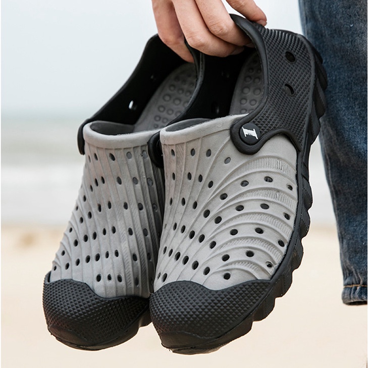 Crocs inspired duralite breathable splasher shoes casual rubber hole ...