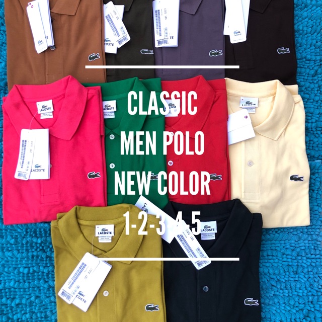 lacoste classic polo shirt colors