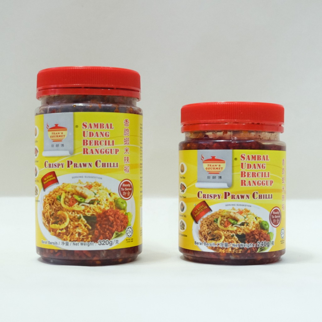 Tean's Gourmet Crispy Prawn Chilli 240g/320g (Sambal Udang Bercili ...