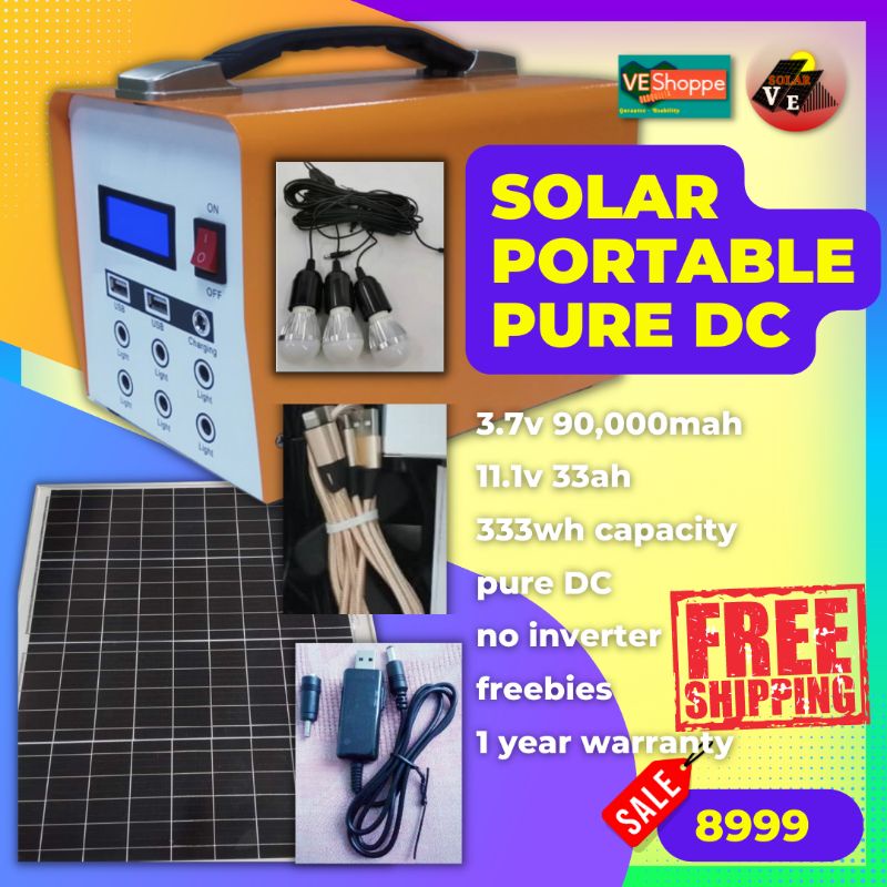 90000mah Solar backup Power Station Portable Generator Set allin1