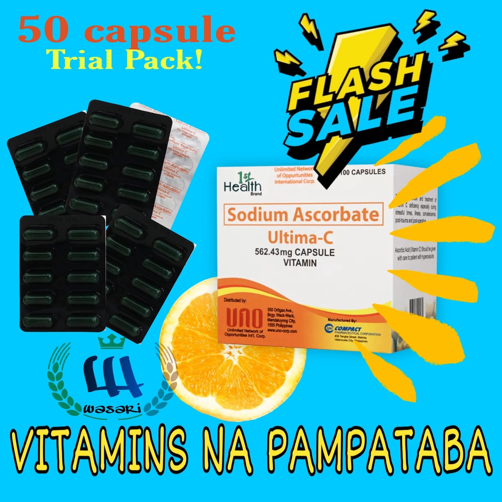 Wasari.ph: Original 50 Capsule Ultima-C ( Sodium Ascorbate) Vitamins na
