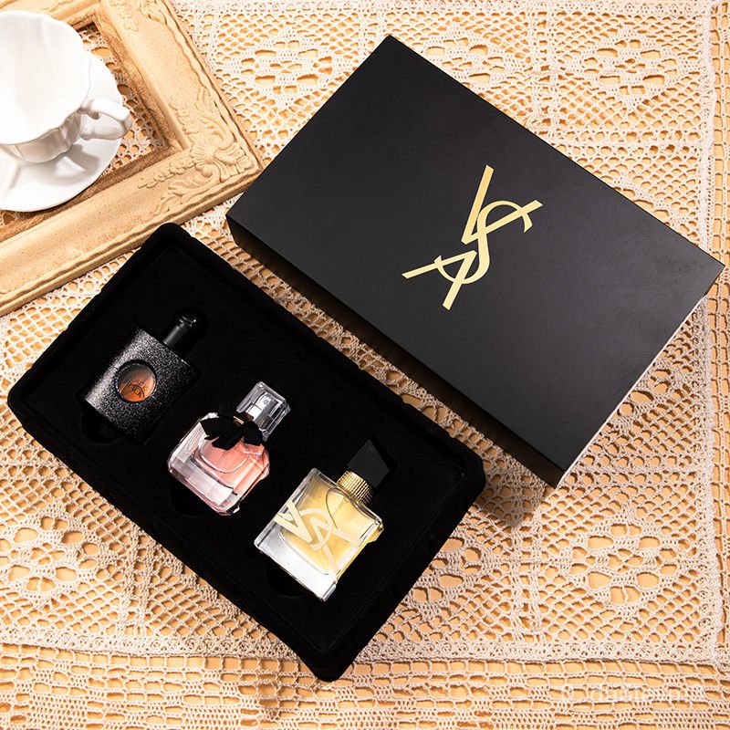 Black Opium Gift Set Perfume Authentic Free Lady Long-Lasting Light ...