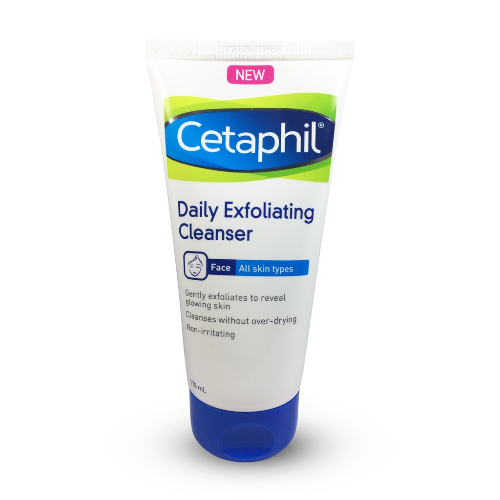 Cetaphil Daily Exfoliating Cleanser All Skin Types 178ml | Shopee ...