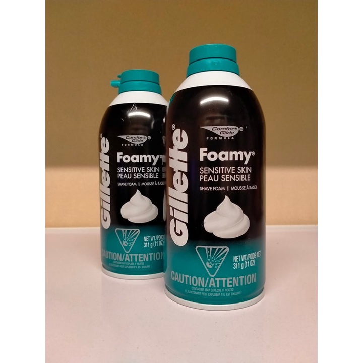Gillette Foamy Sensitive Shave Cream, 11oz (311g) Shopee Philippines